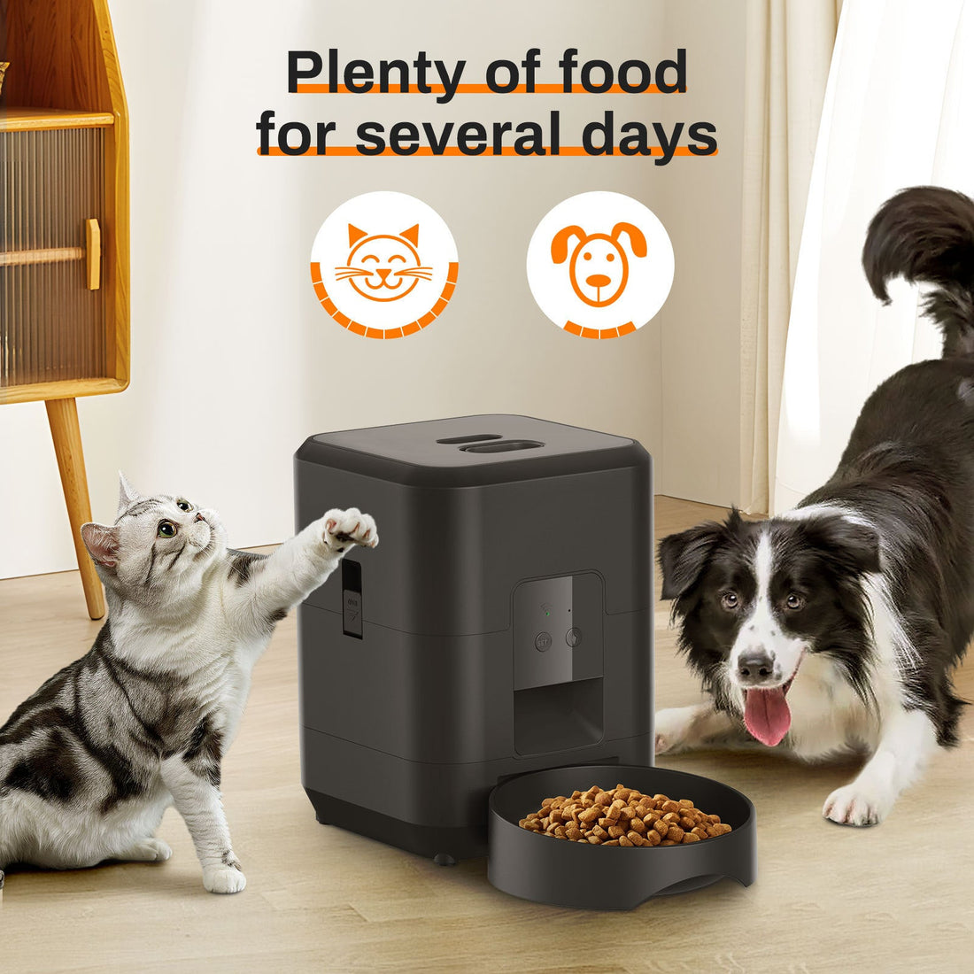 Smart WiFi Automatic Pet Feeder - App Controlled