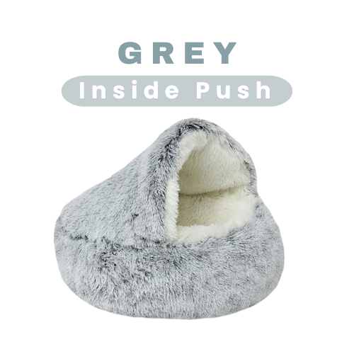 Soft Plush 2-in-1 Pet Bed & Cave