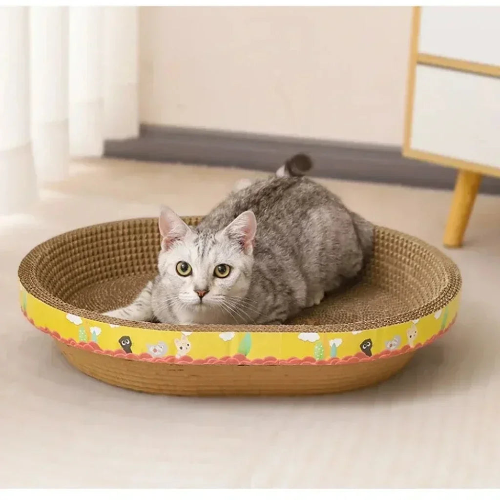 2-in-1 Cat Scratcher Bed