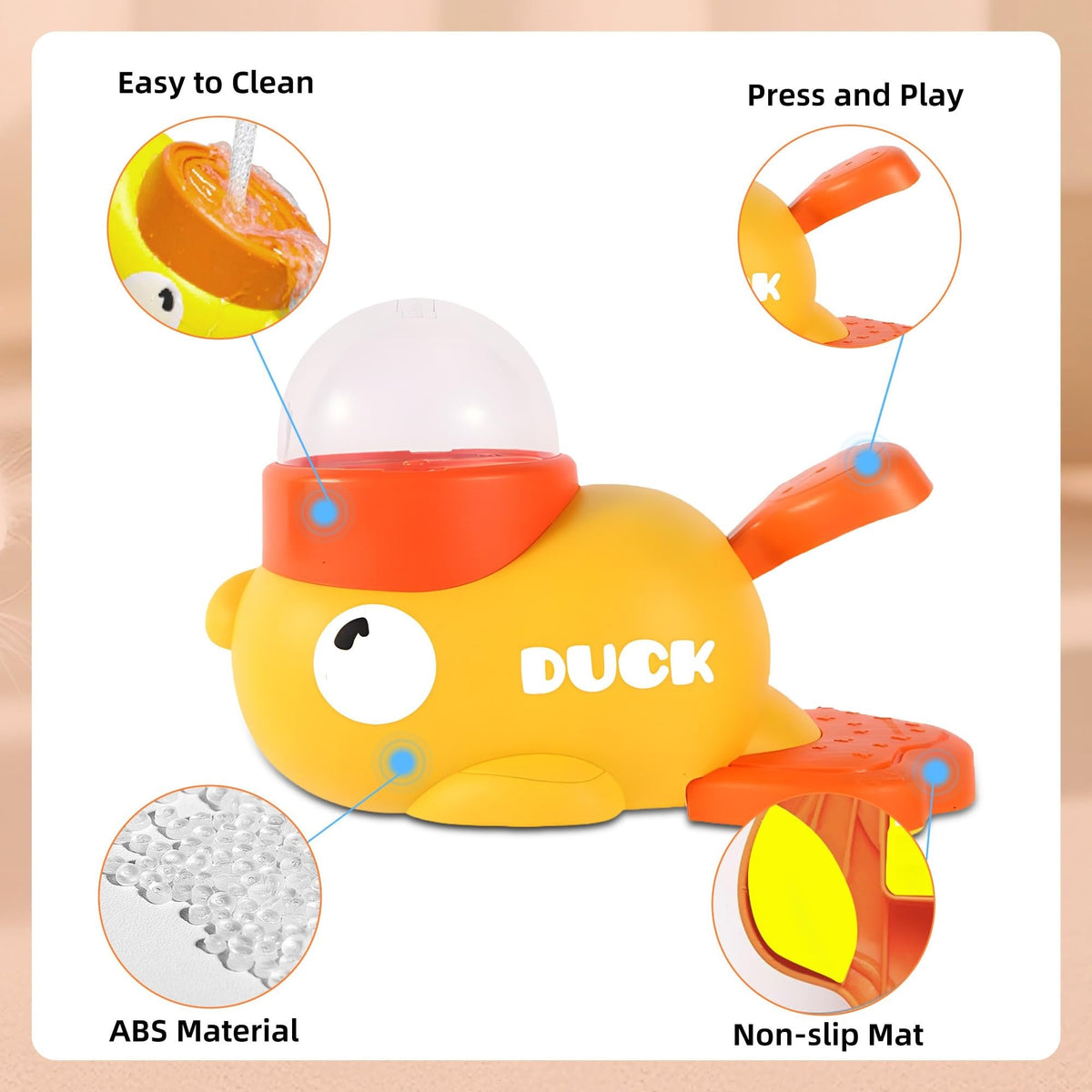 Duck Shaped Interactive Dog Treat Dispenser - Pawtopia-Shop