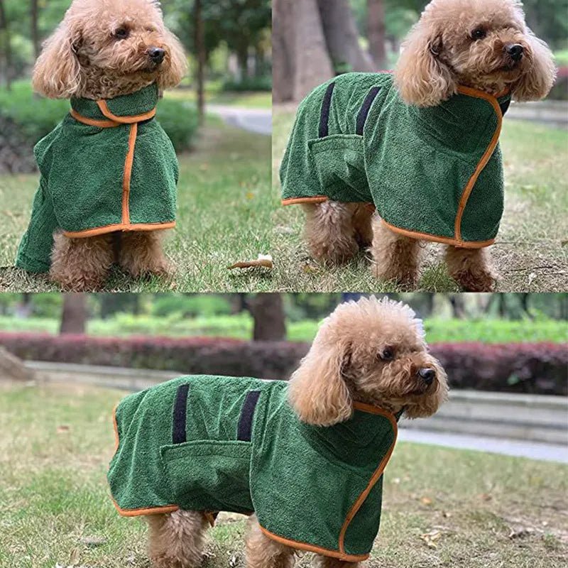 Pet Bathrobe Fast Drying Towel - Pawtopia-Shop
