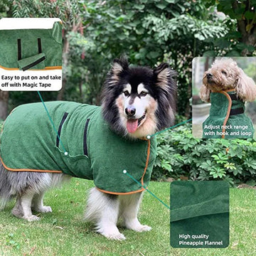 Pet Bathrobe Fast Drying Towel - Pawtopia-Shop