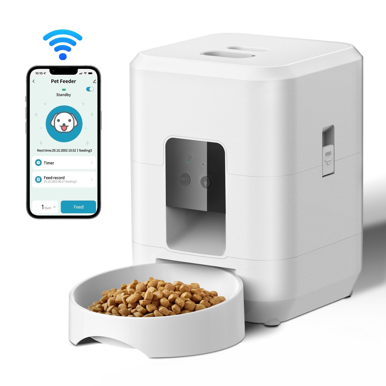 Smart WiFi Pet Feeder — Never Miss a Feeding, Even From Work - Pawtopia-Shop