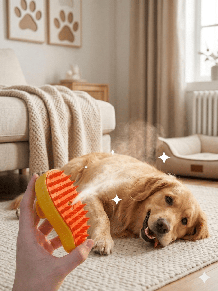 Steam Pet Comb — Shed Less, Shine More - Pawtopia-Shop