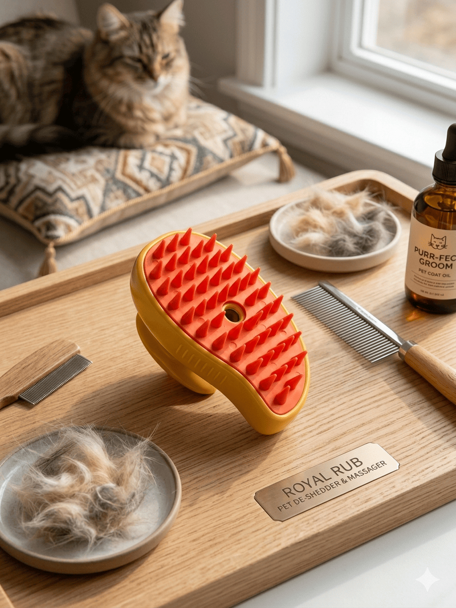 Steam Pet Comb — Shed Less, Shine More - Pawtopia-Shop
